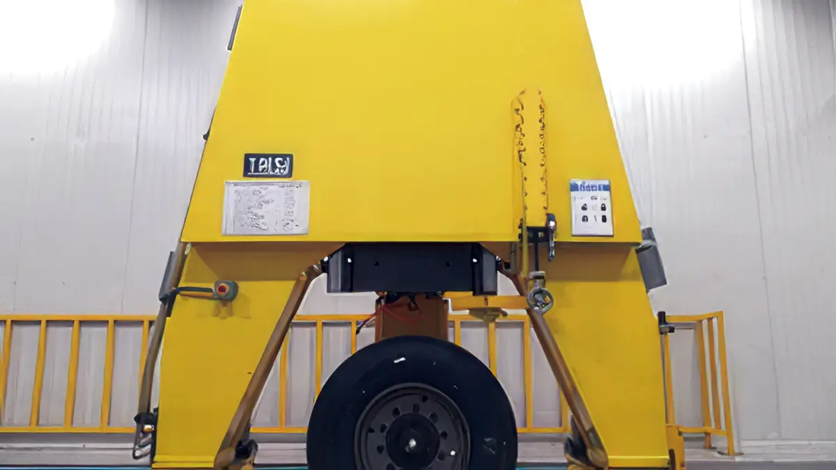 MP_014 Hubtrac Tyres manufacturing facility - yellow production machine